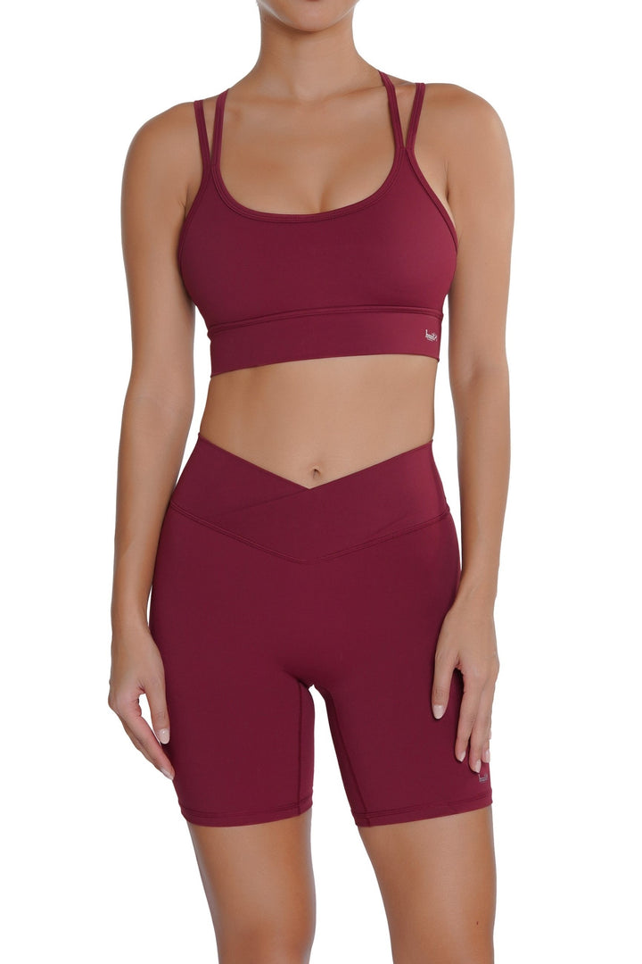 Bien Etre Criss Cross Soutien gorge - Merlot