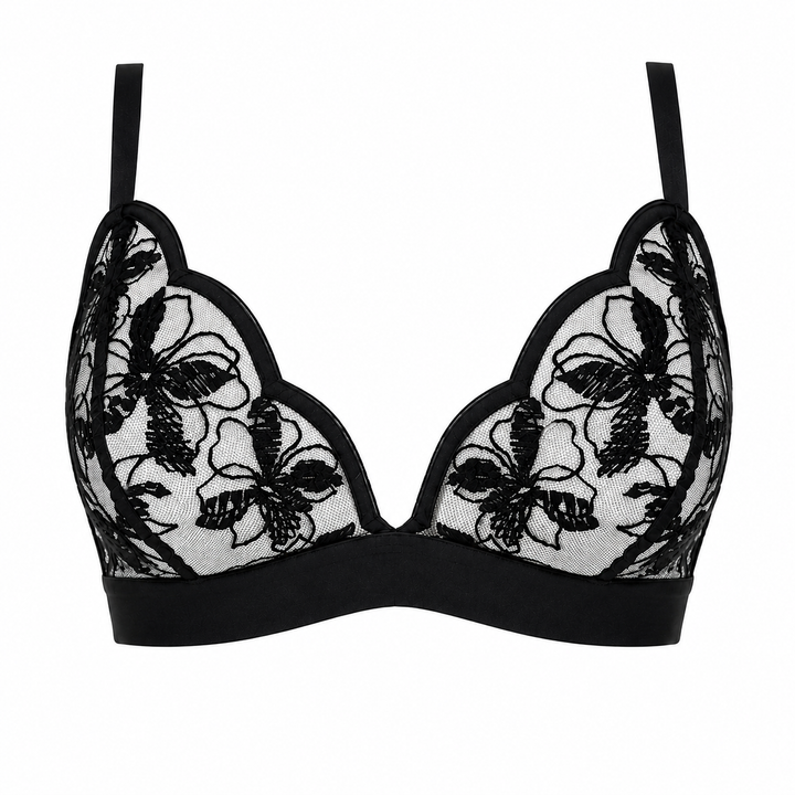 Lettre d'Amour - Bralette - Noir