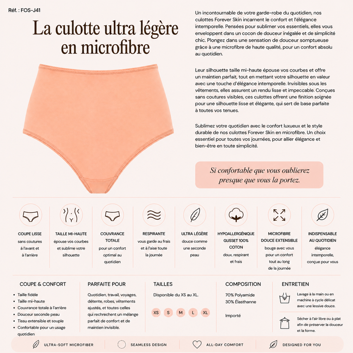 Microfibre légère - Culotte - Blush