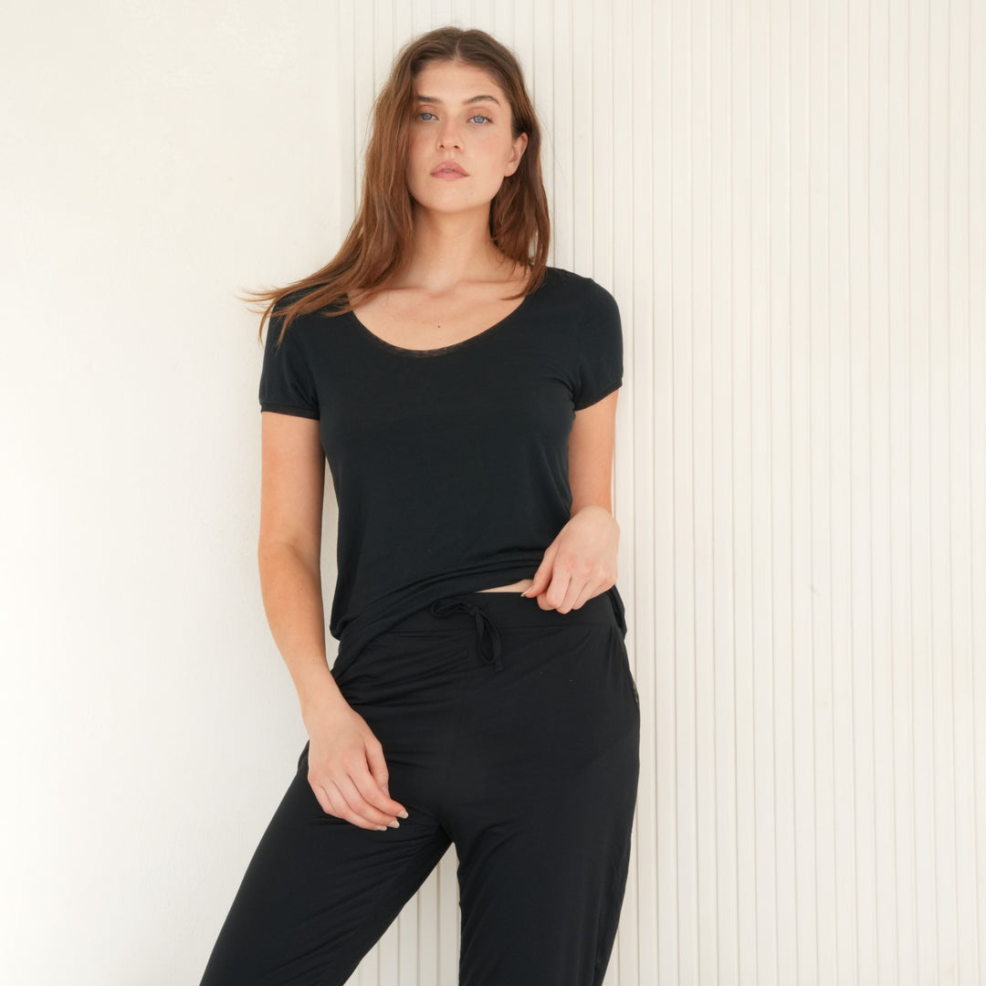 T-shirt à manches courtes - Micro modal