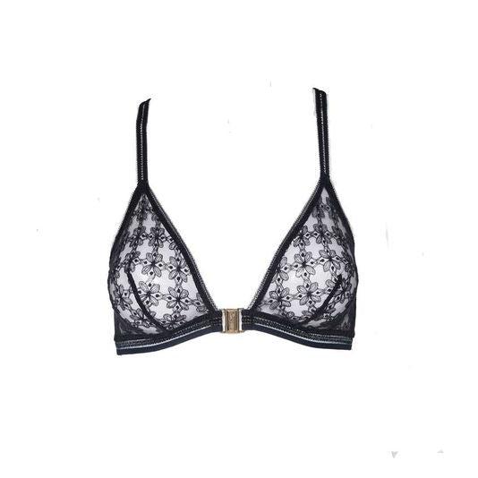 HUIT - Cafe Fleur - Soutien gorge sans armatures noir