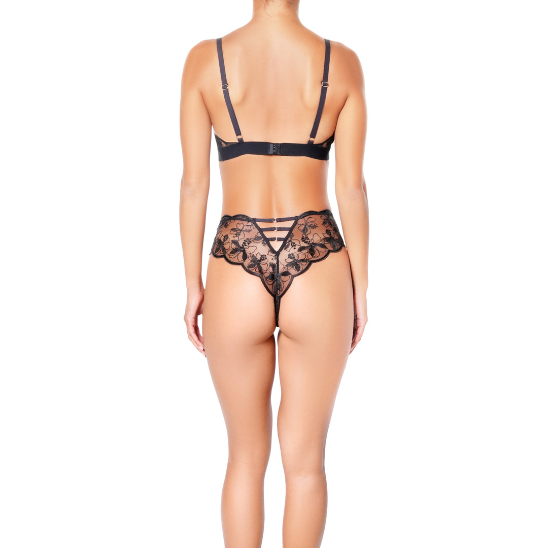 Lettre d'Amour - Bralette - Noir